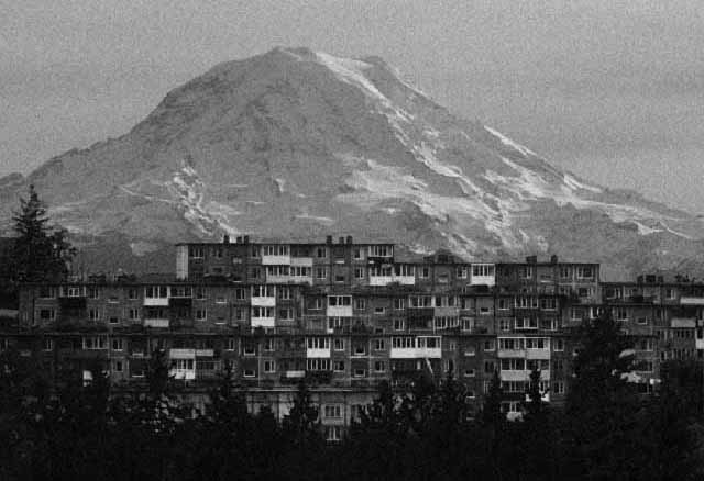 Mount Rainier over Tacoma